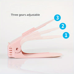Adjustable Double Layer Shoe Rack Foldable Space Saver Organizer