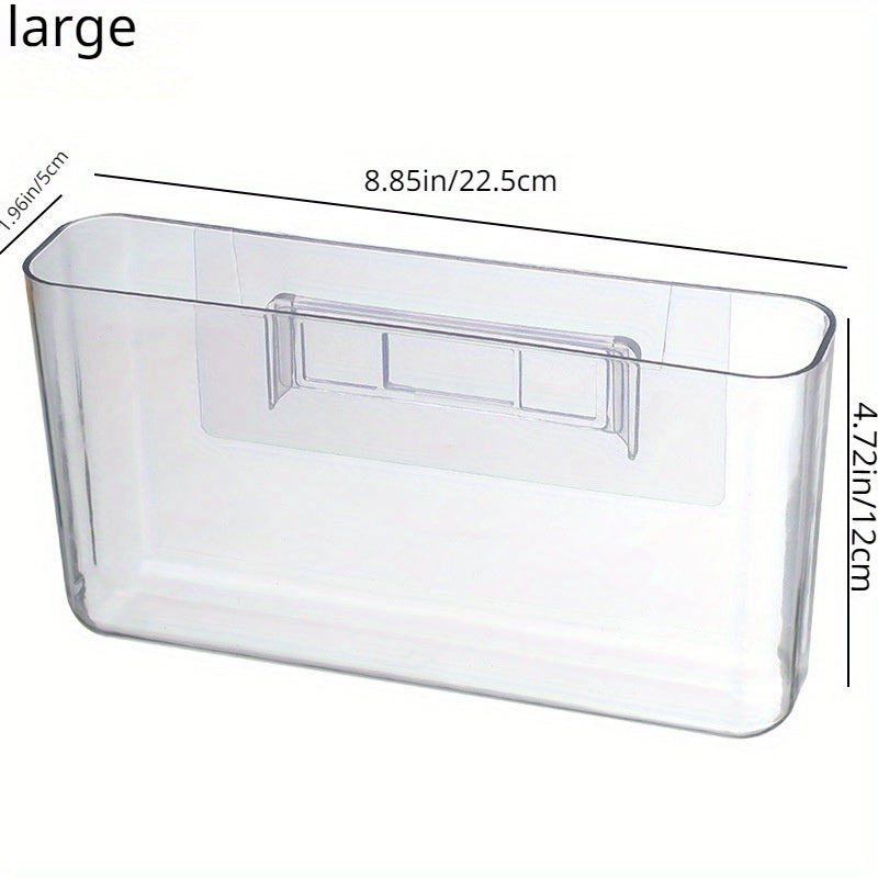 Punch Wall Hanging Organizer Transparent Wall Mounted Shelf