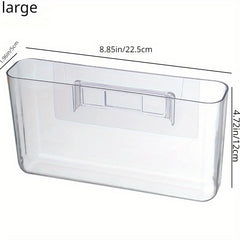 Punch Wall Hanging Organizer Transparent Wall Mounted Shelf