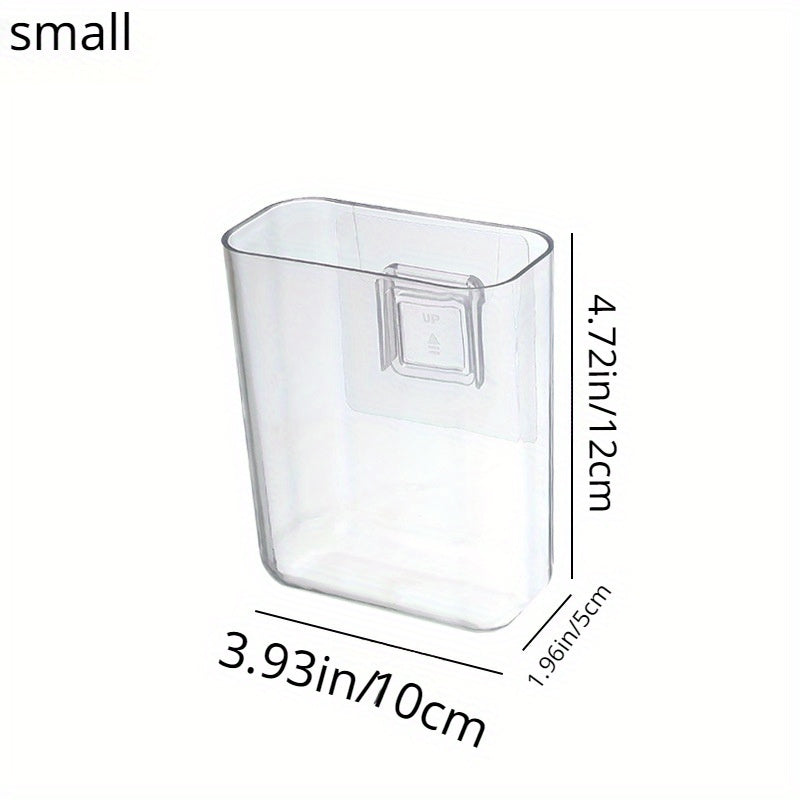 Punch Wall Hanging Organizer Transparent Wall Mounted Shelf