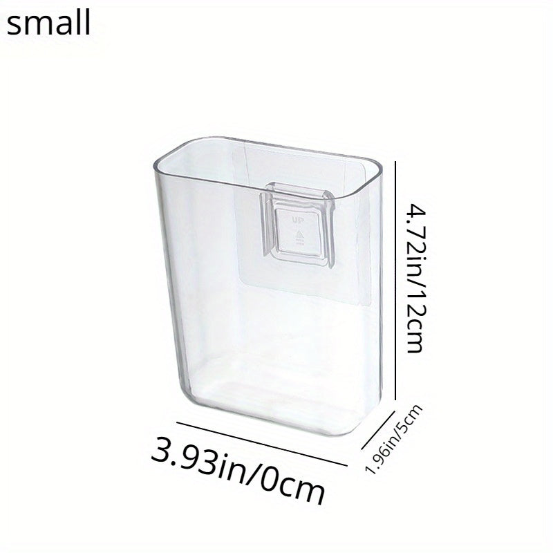 Punch Wall Hanging Organizer Transparent Wall Mounted Shelf