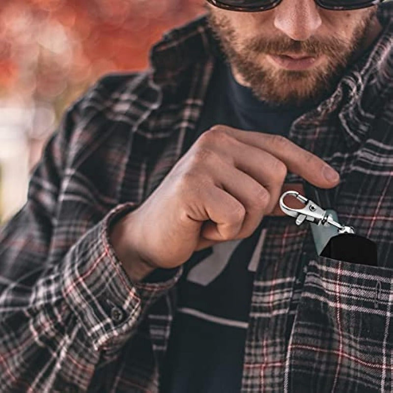 Portable Mini Sealed Ashtray Key Chain Outdoor Travel