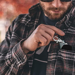 Portable Mini Sealed Ashtray Key Chain Outdoor Travel