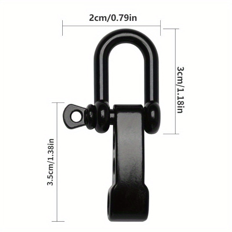 U Shaped Anchor Screw Pin Cord Bracelet Buckle