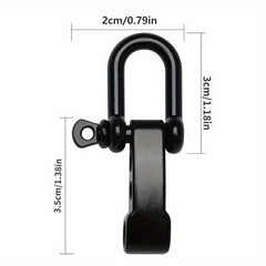 U Shaped Anchor Screw Pin Cord Bracelet Buckle