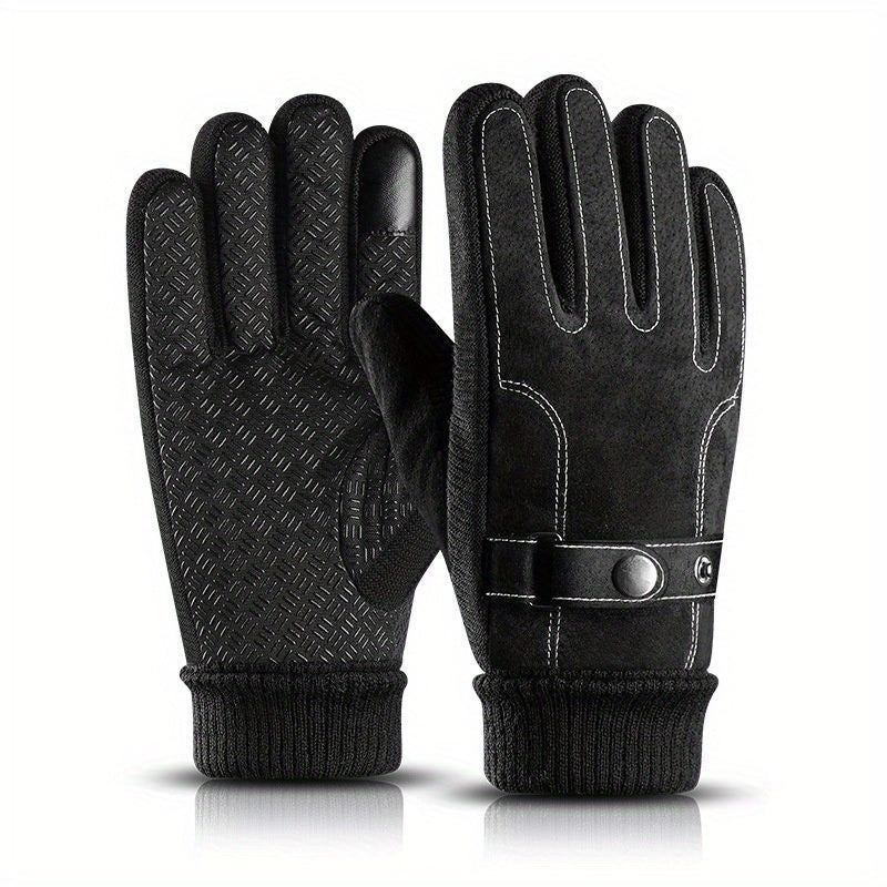 Men's Winter Riding Gloves Warm Touch Screen Sports Gloves