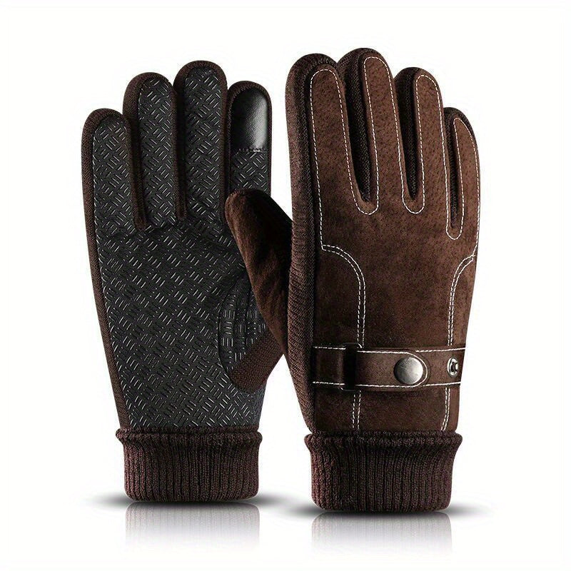 Men's Winter Riding Gloves Warm Touch Screen Sports Gloves