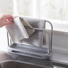 Double Layer Towel Rack for Drying Dishcloths with Drainage