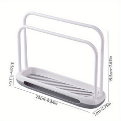 Double Layer Towel Rack for Drying Dishcloths with Drainage