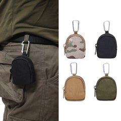 Tactical Round Wallet Small Earphone Bag for Outdoor Sports