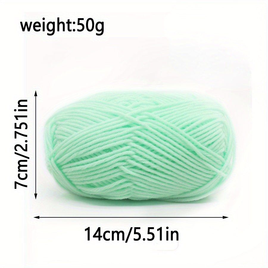 6pcs Medium Coarse Crochet Doll Wool Yarn for Scarf Sweater Shawl