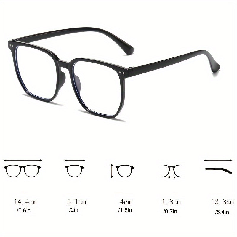 Vintage Oval Glasses Light Blocking Spectacles