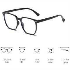 Vintage Oval Glasses Light Blocking Spectacles