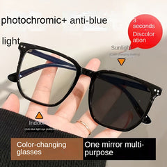 Vintage Oval Glasses Light Blocking Spectacles