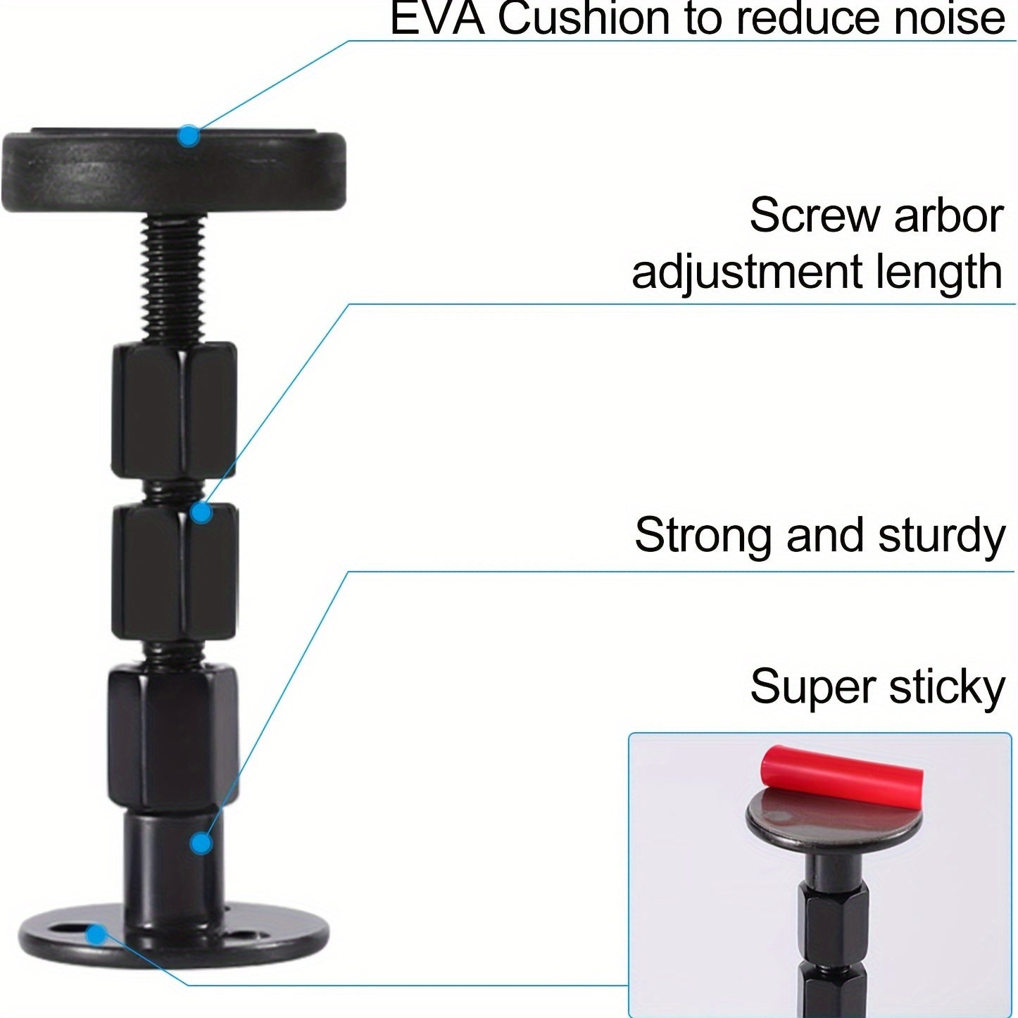 2pcs Bedstead Anti Shake Tool Headboard Cushion Plug Stabilizer Support