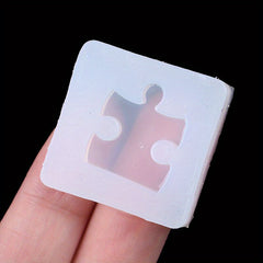 4pcs Silicone Puzzle Pendant Mold for DIY UV Resin Jewelry Casting