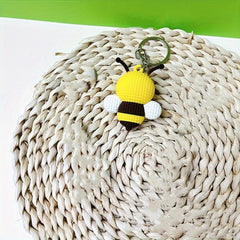 Cartoon Bee Keyring Bag Purse Backpack Ornament Pendant
