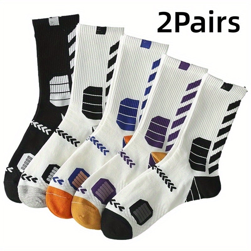 Men's Basketball Crew Socks - Moisture Wicking & Odor Resistant