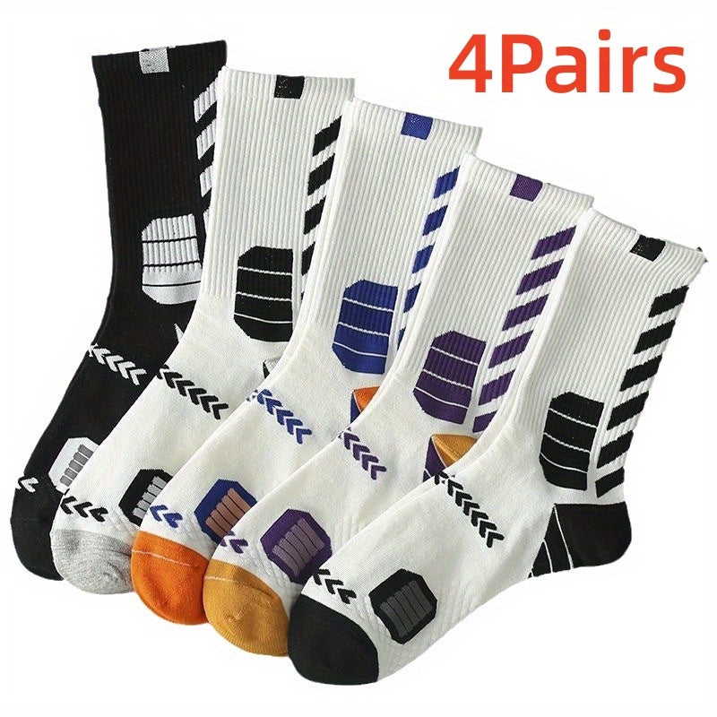 Men's Basketball Crew Socks - Moisture Wicking & Odor Resistant