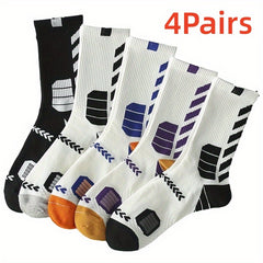 Men's Basketball Crew Socks - Moisture Wicking & Odor Resistant