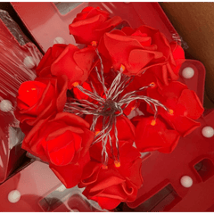 Pink Rose Light String LED Christmas Wedding Decoration