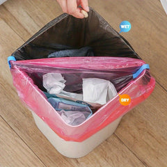 2pcs Waste Basket Can Fixation Clip Rubbish Bag Clips