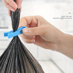 2pcs Waste Basket Can Fixation Clip Rubbish Bag Clips