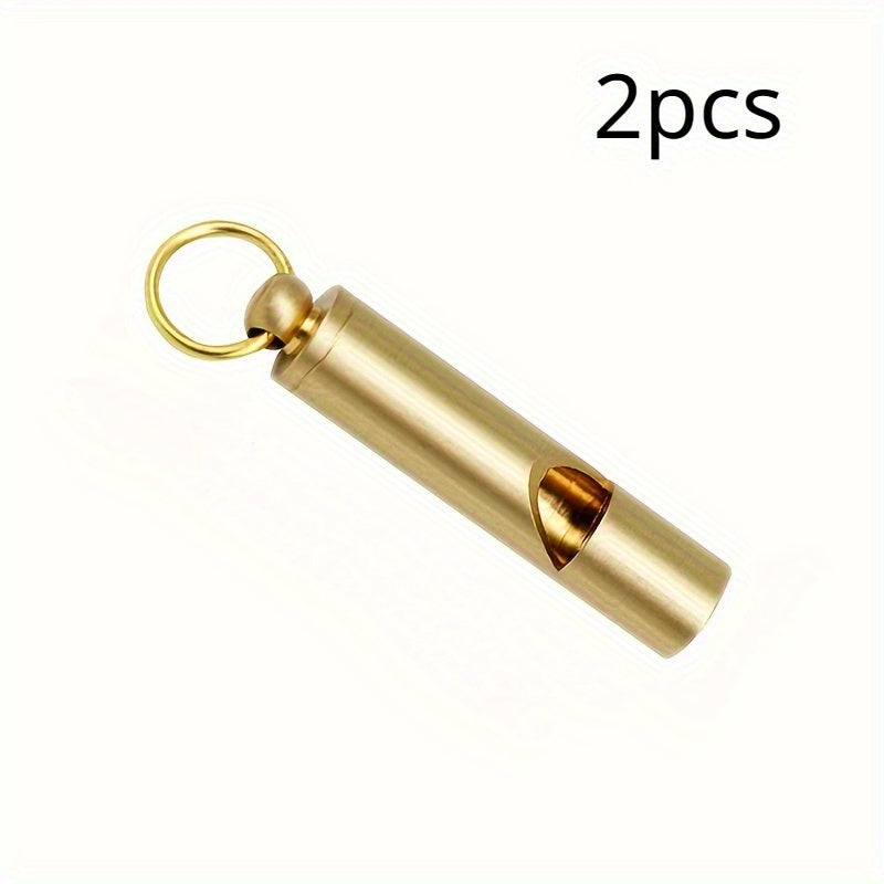 2pcs Survival Whistle Keychain Keyring Emergency Tool