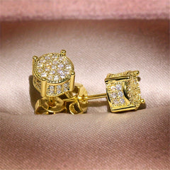 Zircon Stud Earrings Rhinestone Party Jewelry Gift