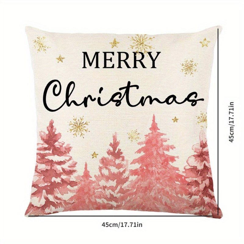 Christmas Cartoon Decorative Cushion Cover for Living Room Sofa