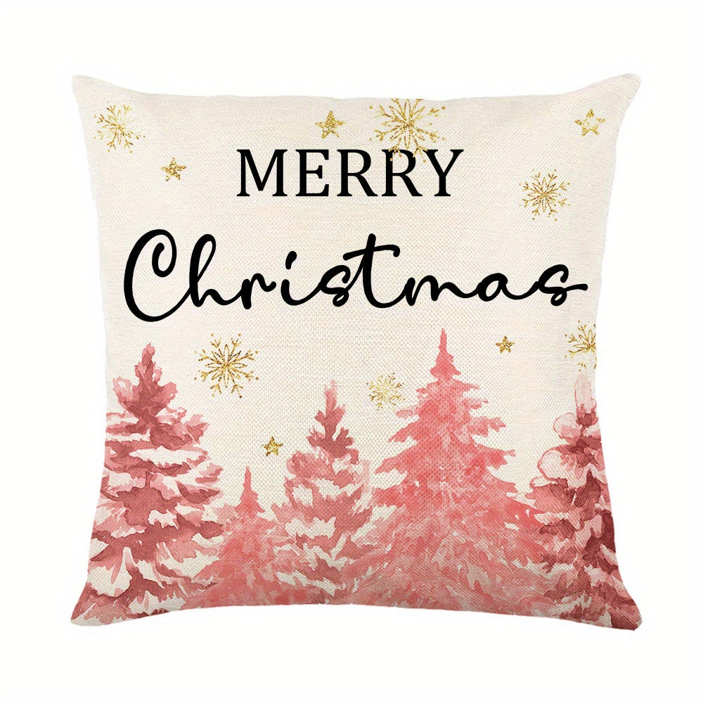 Christmas Cartoon Decorative Cushion Cover for Living Room Sofa