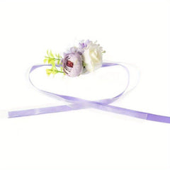 Wrist Corsage And Boutonniere Wedding Party Props Artificial Flower