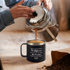 Stainless Steel Water Cup 414ml 14oz Leakproof Insulated Coffee Cup