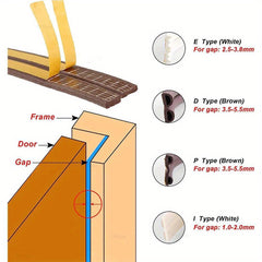 Self Adhesive Door Window Seal Strip Acoustic Foam Insulation Tape