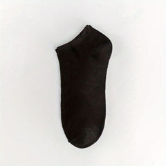 Teenager's Solid Liner Anklets Socks Soft Non Slip Socks For Outdoor
