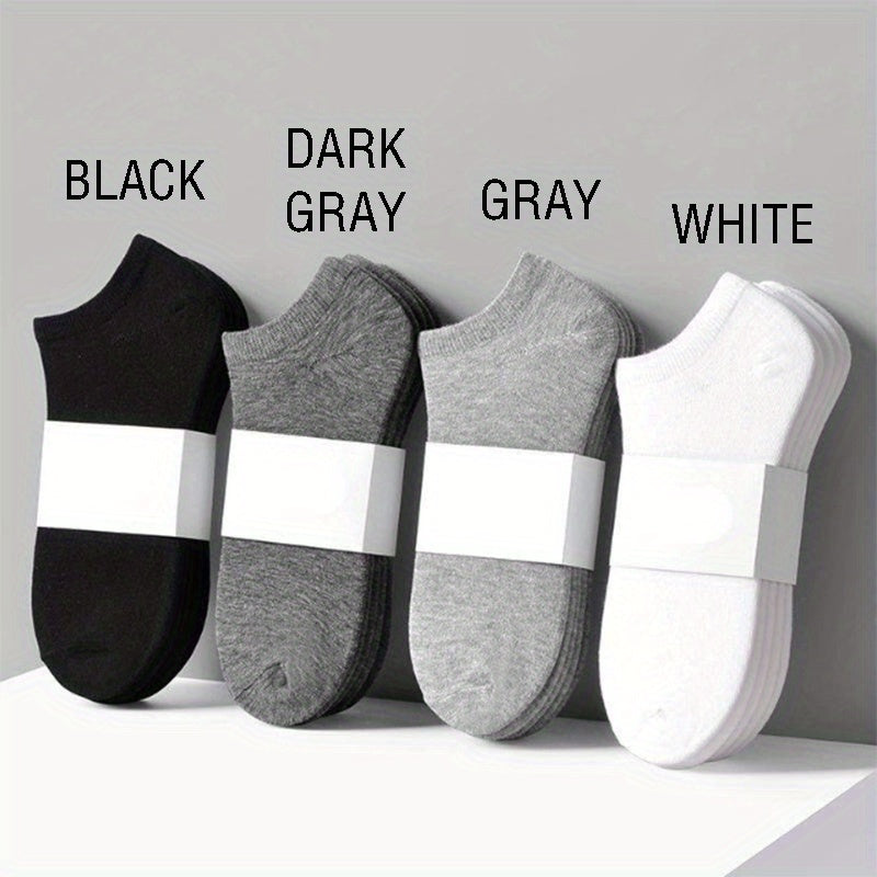 Teenager's Solid Liner Anklets Socks Soft Non Slip Socks For Outdoor