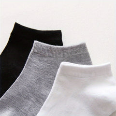 Teenager's Solid Liner Anklets Socks Soft Non Slip Socks For Outdoor