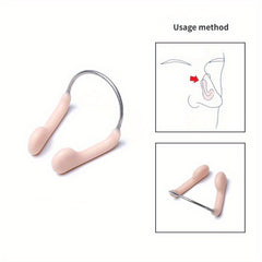 3pcs Soft Silicone Steel Wire Nose Clip For Swimming Diving