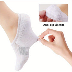 Sporty Invisible Boat Socks Anti Odor Breathable Anti Slip Running Socks