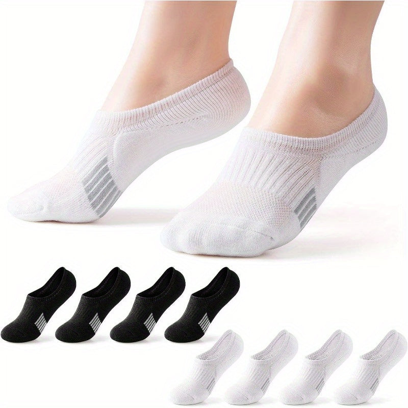 Sporty Invisible Boat Socks Anti Odor Breathable Anti Slip Running Socks
