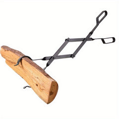1pc Folding Fireproof Tongs for Fireplace Indoor/Outdoor Tools