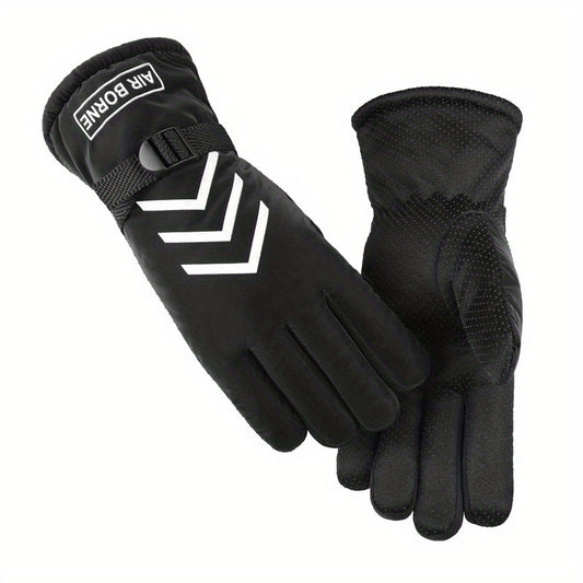 Winter Warm Riding Gloves Anti-Skid Waterproof Coldproof Skiing Gloves