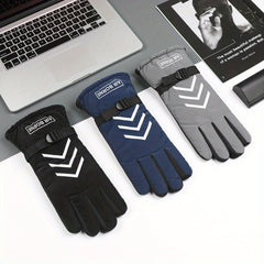 Winter Warm Riding Gloves Anti-Skid Waterproof Coldproof Skiing Gloves