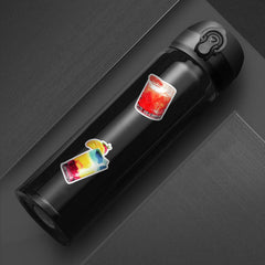 50pcs Watercolor Cocktail Alcohol Stickers for Laptop Skateboard