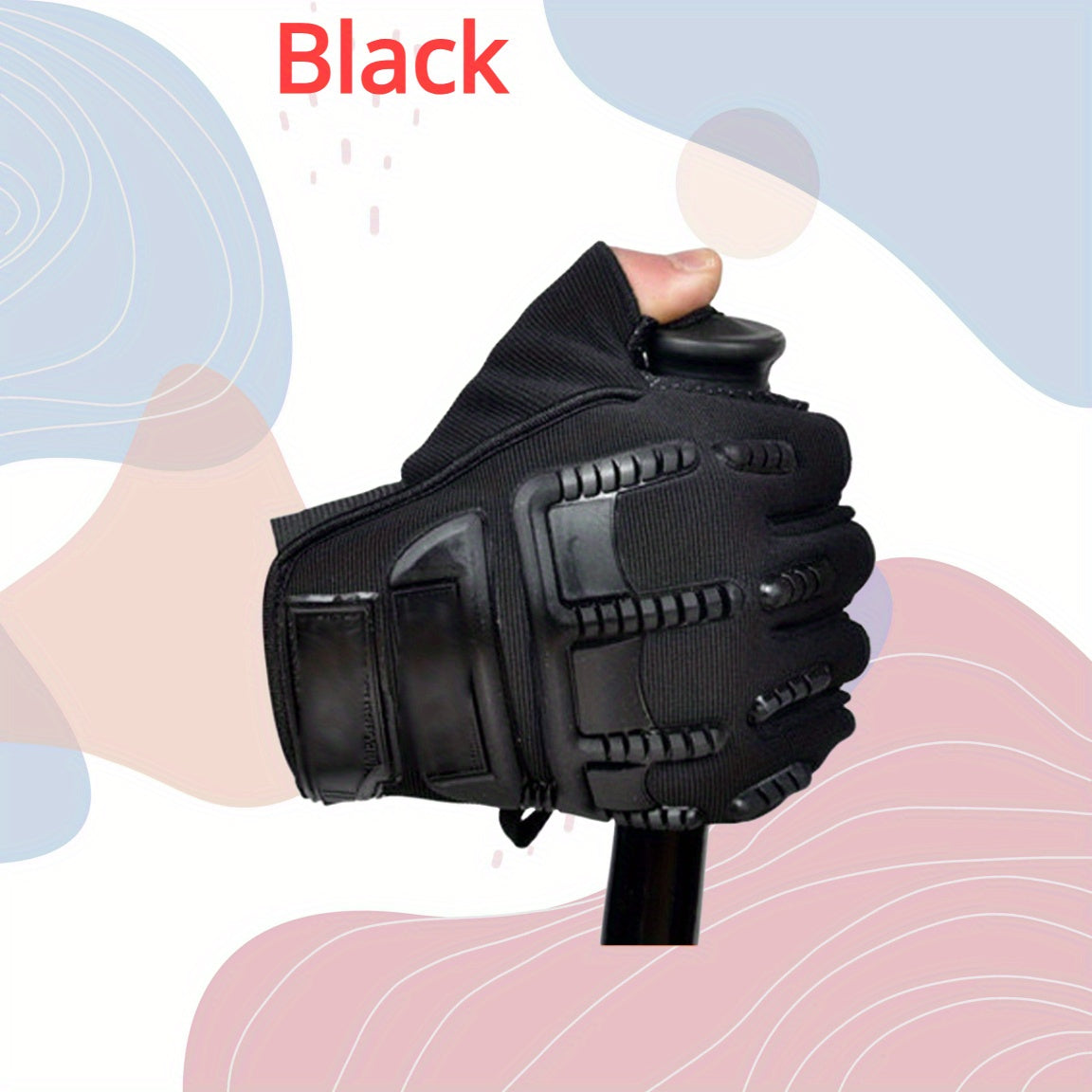 Men's Outdoor Cycling Gloves Anti Slip And Wear resistant Half Finger Gloves