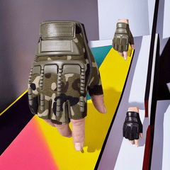 Men's Outdoor Cycling Gloves Anti Slip And Wear resistant Half Finger Gloves