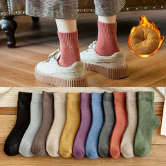 5 Pairs Winter Thick Socks Long Socks Warm Keeping Socks Sports