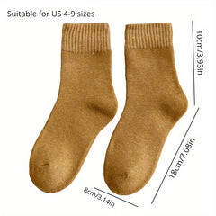5 Pairs Winter Thick Socks Long Socks Warm Keeping Socks Sports