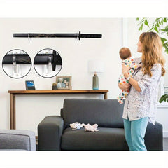 Stylish Sword Wall Mount with Adjustable Acrylic Hook