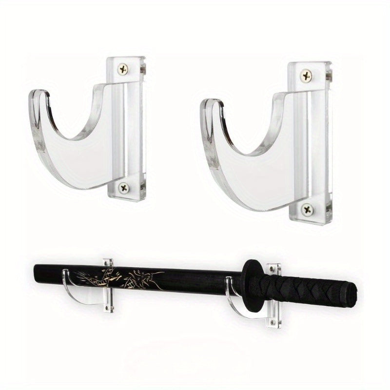 Stylish Sword Wall Mount with Adjustable Acrylic Hook
